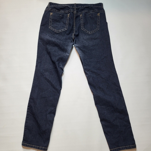 Torrid Jeans Vintage Early 2000s Y2K Dark Wash Denim Skinny Style Size 20R - Picture 5 of 9